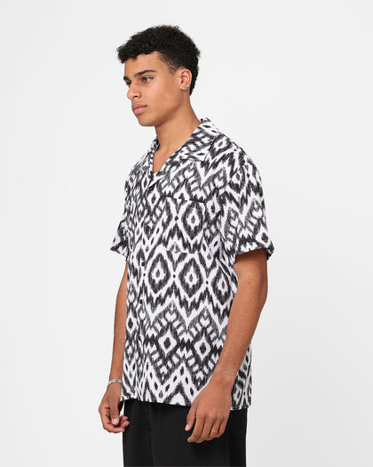 XXIII Horizon Button Up Shirt Black/White