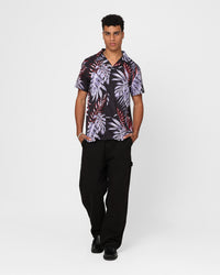 XXIII Horizon Button Up Shirt Purple/Black