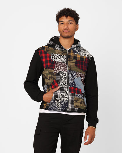 XXIII Patchwork Hoodie Multi/Black