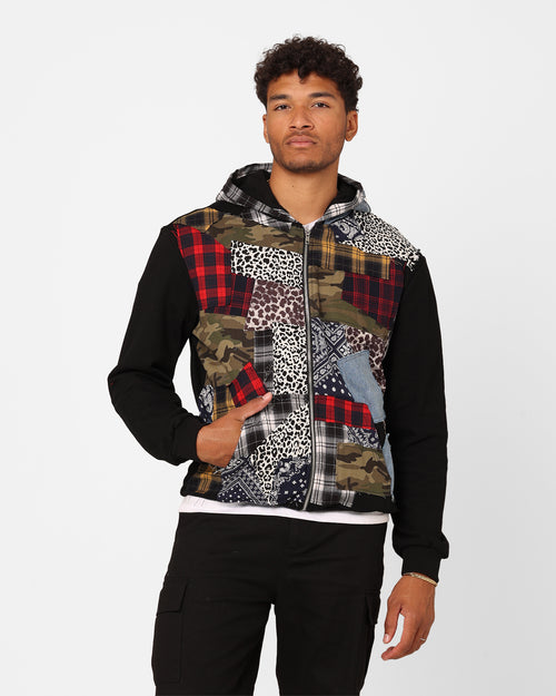 XXIII Patchwork Hoodie Multi/Black