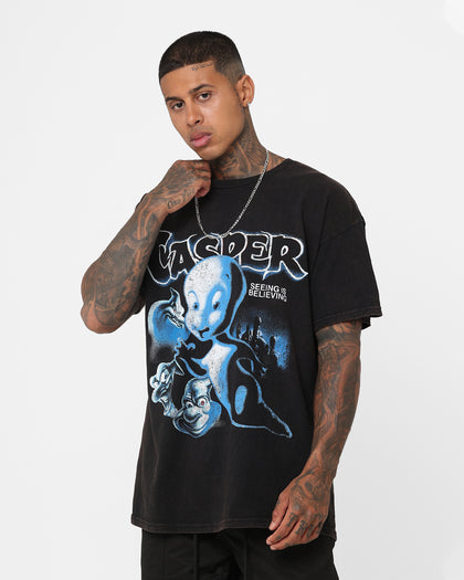American Thrift X Casper Casper Vintage T-Shirt Black Wash