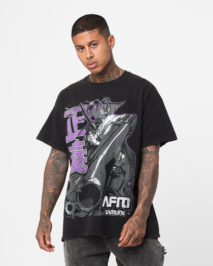 Goat Crew X Afro Samurai Justice Vintage T-Shirt Black Wash
