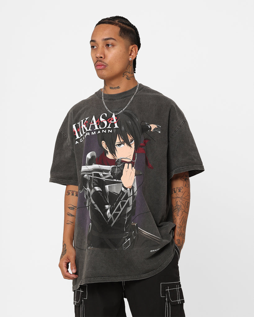 Goat Crew X Attack On Titan Mikasa Vintage Heavyweight T-Shirt