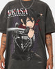 Goat Crew X Attack On Titan Mikasa Vintage Heavyweight T-Shirt Black Wash