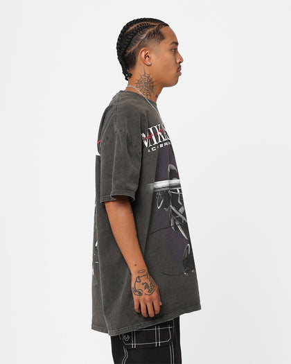 Goat Crew X Attack On Titan Mikasa Vintage Heavyweight T-Shirt Black Wash