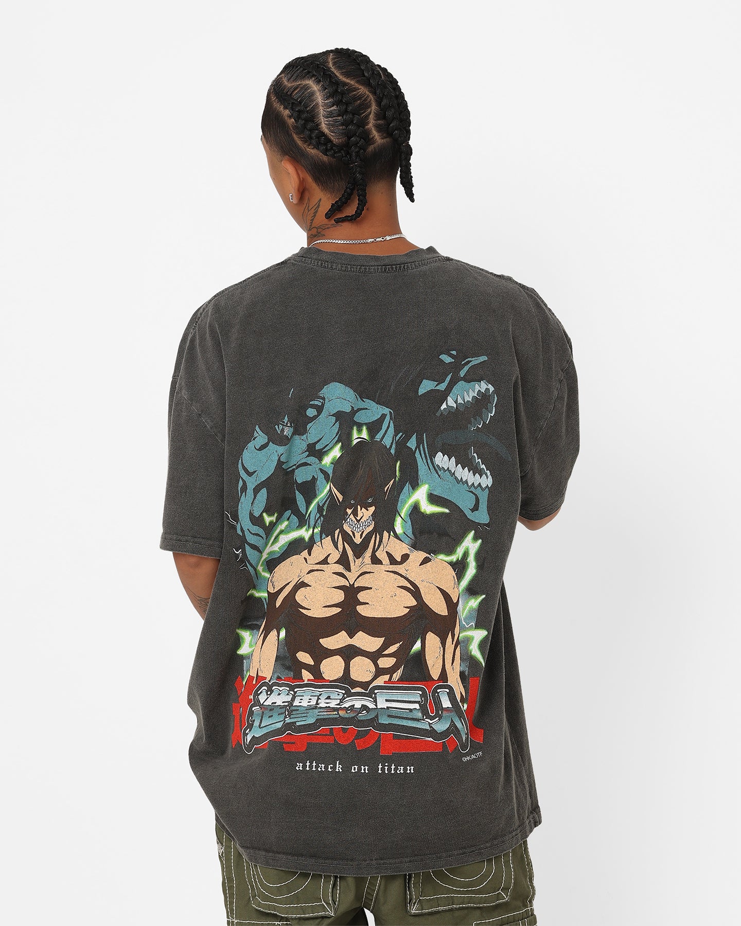 Goat Crew X Attack On Titan Attack Titan Vintage Heavyweight T