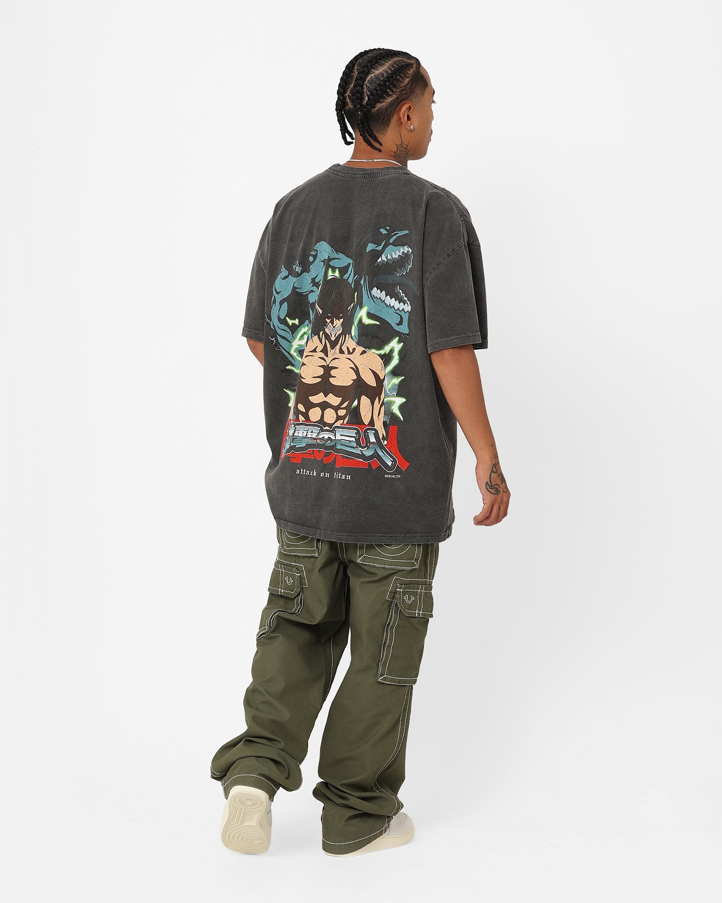 Goat Crew X Attack On Titan Attack Titan Vintage Heavyweight T