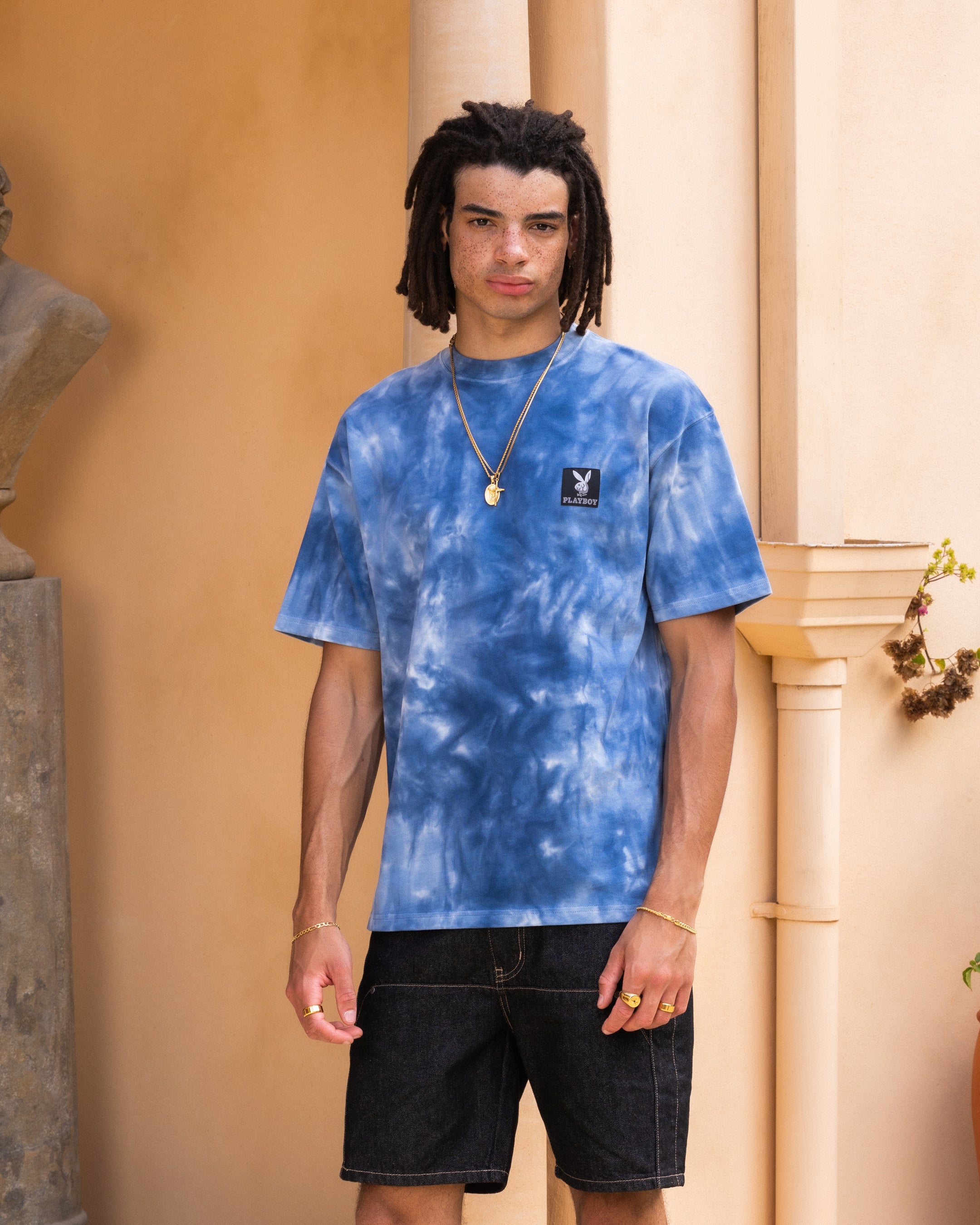 tie dye playboy shirt