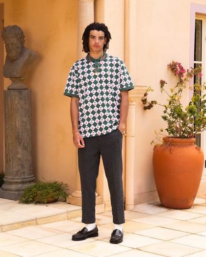 Playboy By Culture Kings Cherry Polo Shirt Green/White