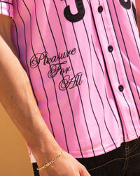 Playboy By Culture Kings Bunny Baseball Shirt Jersey Pink