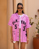 Playboy By Culture Kings Bunny Baseball Shirt Jersey Pink