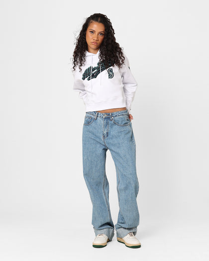 Pro Standard Women's MLB All Stars Cropped Hoodie White