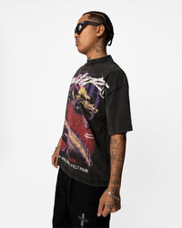 Loiter Pain Vintage T-Shirt Black Wash