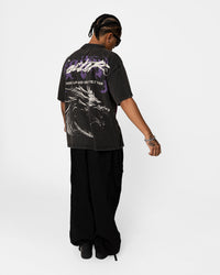 Loiter Pain Vintage T-Shirt Black Wash