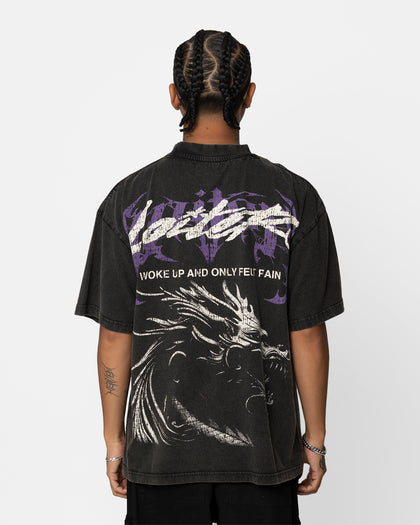 Loiter Pain Vintage T-Shirt Black Wash