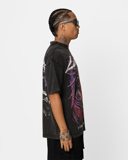 Loiter Pain Vintage T-Shirt Black Wash