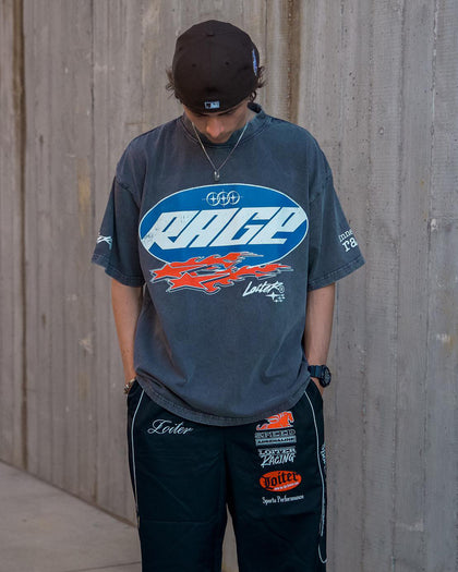 Loiter Rage Racer Vintage T-Shirt Charcoal