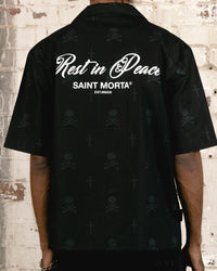 Saint Morta Rest In Pieces Short Sleeve Shirt Black
