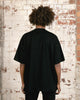 Saint Morta Skull And Bones Rhinestone T-Shirt Black