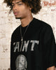 Saint Morta Skull And Bones Rhinestone T-Shirt Black