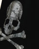 Saint Morta Skull And Bones Rhinestone T-Shirt Black