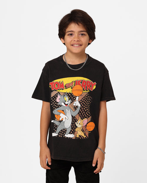 Shortie X Tom And Jerry Kids' Ballin T-Shirt Black