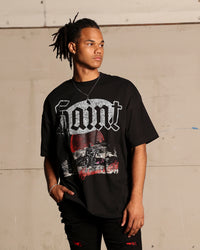 Saint Morta Highmoon In Hell Boxy T-Shirt Black
