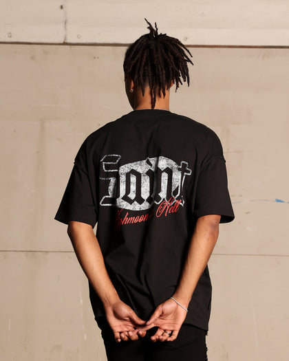 Saint Morta Highmoon In Hell Boxy T-Shirt Black