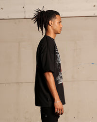 Saint Morta Highmoon In Hell Boxy T-Shirt Black