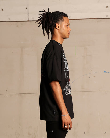 Saint Morta Highmoon In Hell Boxy T-Shirt Black