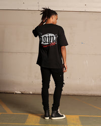Saint Morta Highmoon In Hell Boxy T-Shirt Black