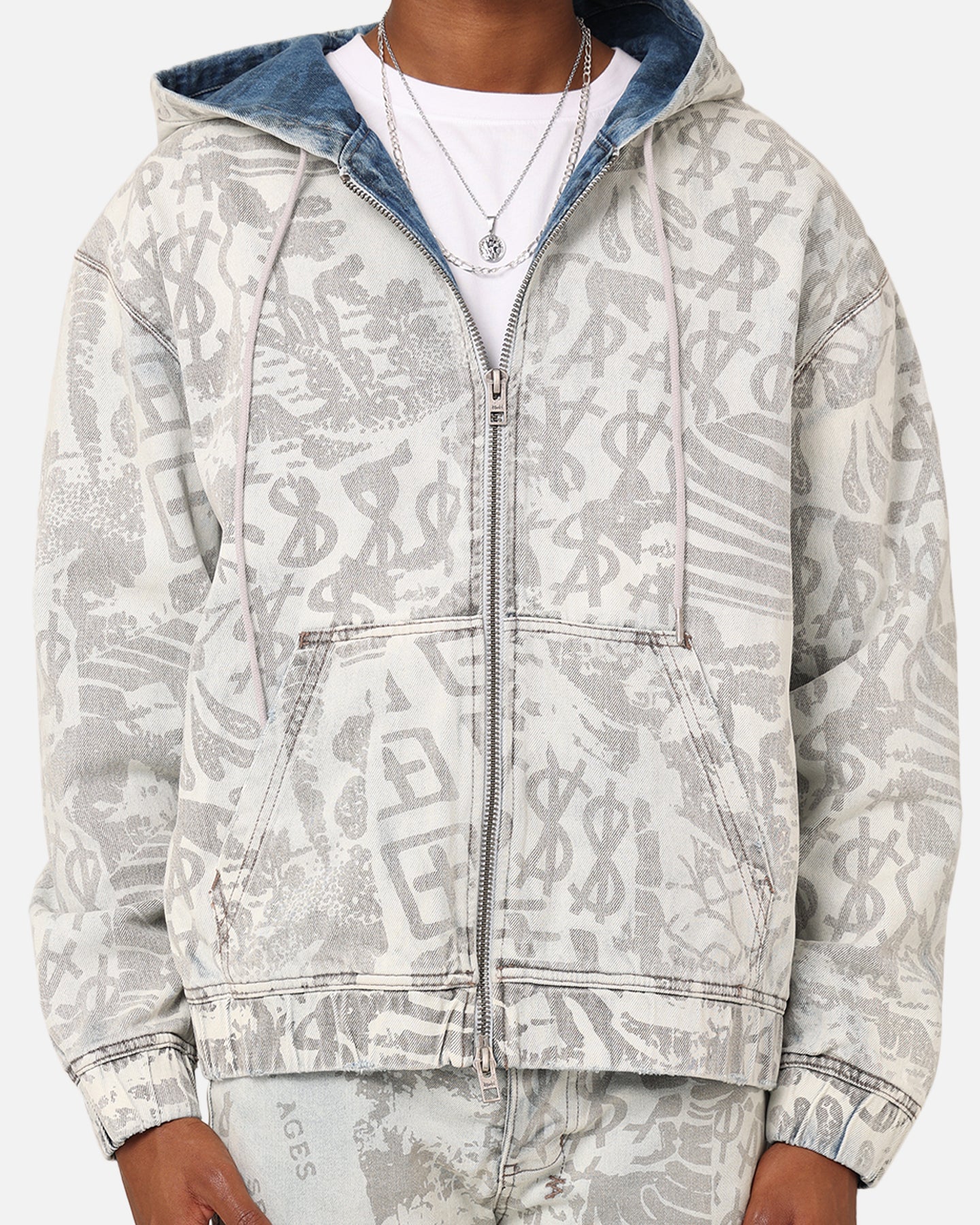 ksubi スタジャン 美品 Ksubi Kollage Zip Hoodie Icey Denim | Culture Kings US