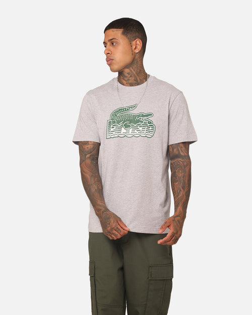 Lacoste Neo Heritage Jersey Logo T-Shirt Silver