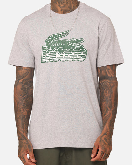 Lacoste Neo Heritage Jersey Logo T-Shirt Silver