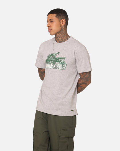 Lacoste Neo Heritage Jersey Logo T-Shirt Silver