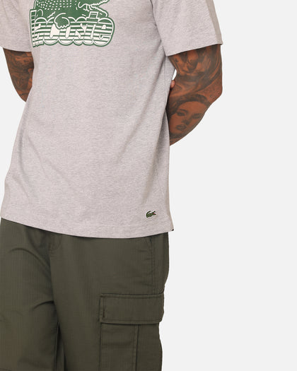 Lacoste Neo Heritage Jersey Logo T-Shirt Silver