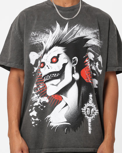 Goat Crew X Death Note Shinigami Heavyweight Vintage T-Shirt Black Wash