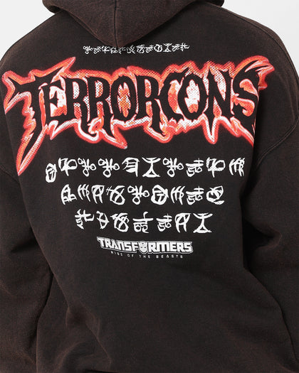 Goat Crew X Transformers Terrorcons Vintage Hoodie Black Wash