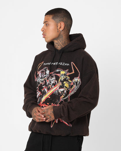 Goat Crew X Transformers Terrorcons Vintage Hoodie Black Wash