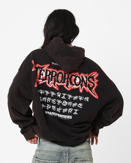 Goat Crew X Transformers Terrorcons Vintage Hoodie Black Wash
