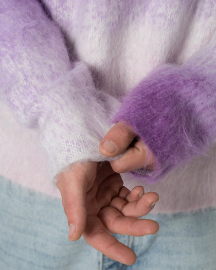 MNML Brushed Gradient Sweater Purple