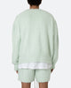 MNML Fuzzy Cardigan Sweater Mint