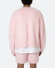 MNML Fuzzy Cardigan Sweater Pink