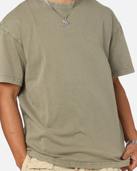 Culture Kings Standard Drop Shoulder T-Shirt Vintage Khaki