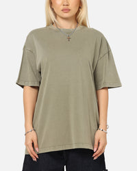Culture Kings Standard Drop Shoulder T-Shirt Vintage Khaki