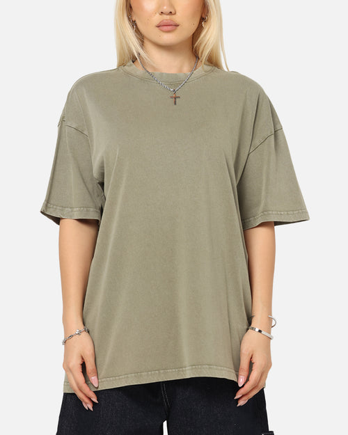 Culture Kings Standard Drop Shoulder T-Shirt Vintage Khaki