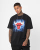 Mitchell & Ness Chicago Bulls Logo Lightning T-Shirt Black