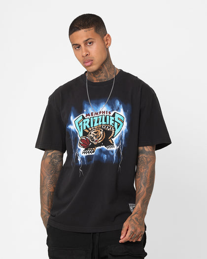 Mitchell & Ness Memphis Grizzlies Logo Lightning T-Shirt Black