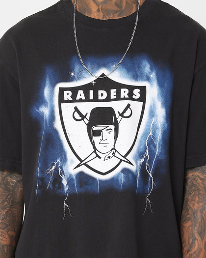 Mitchell & Ness Las Vegas Raiders Logo Lightning T-Shirt Black