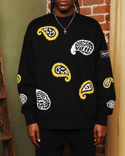 Dreamville Paisley Crewneck Black